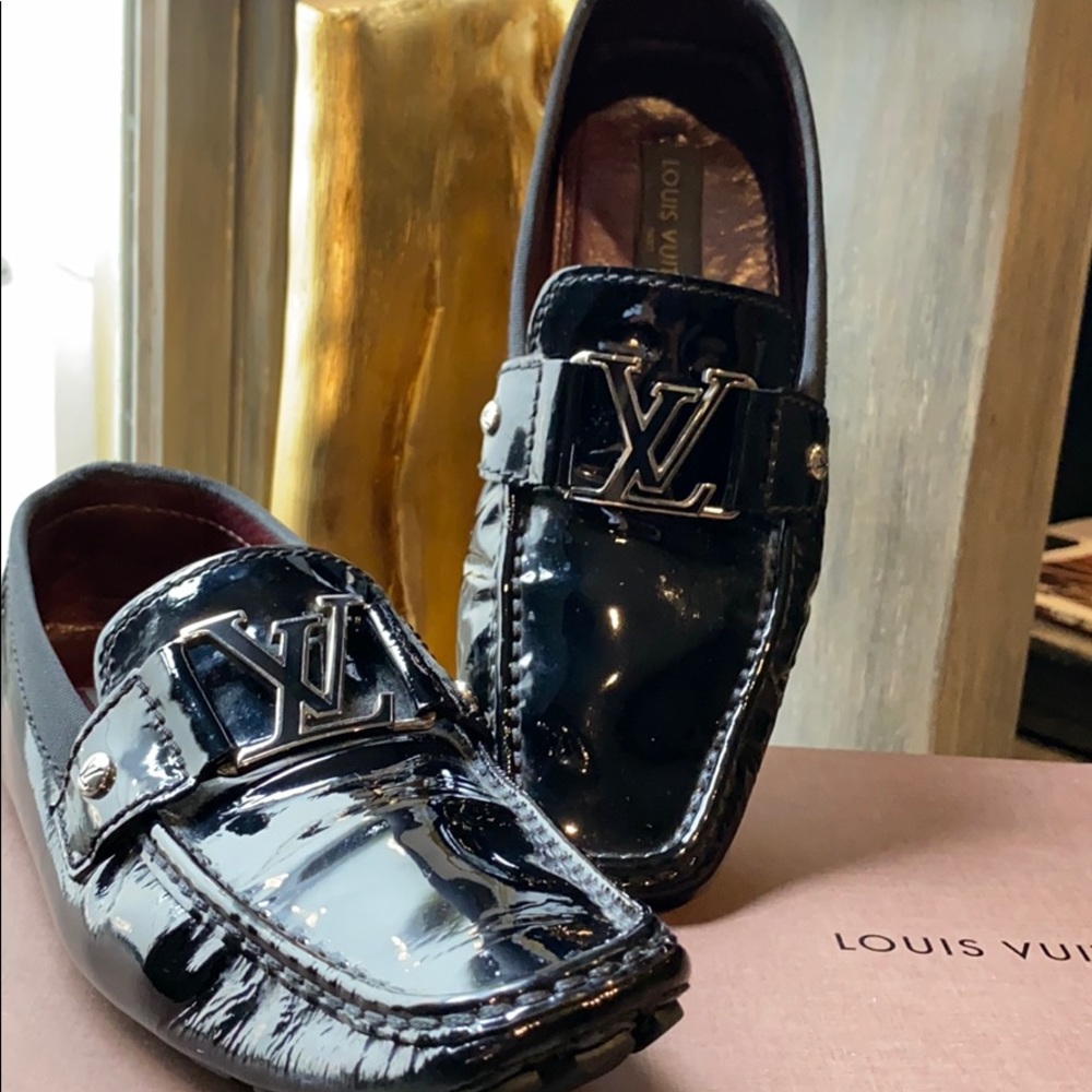 Louis Vuitton Patent Leather Moccasins